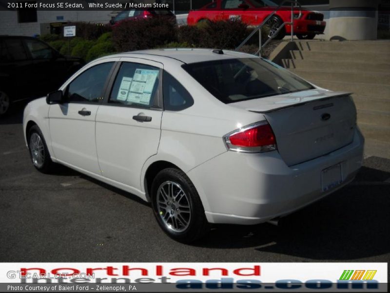 White Suede / Medium Stone 2011 Ford Focus SE Sedan