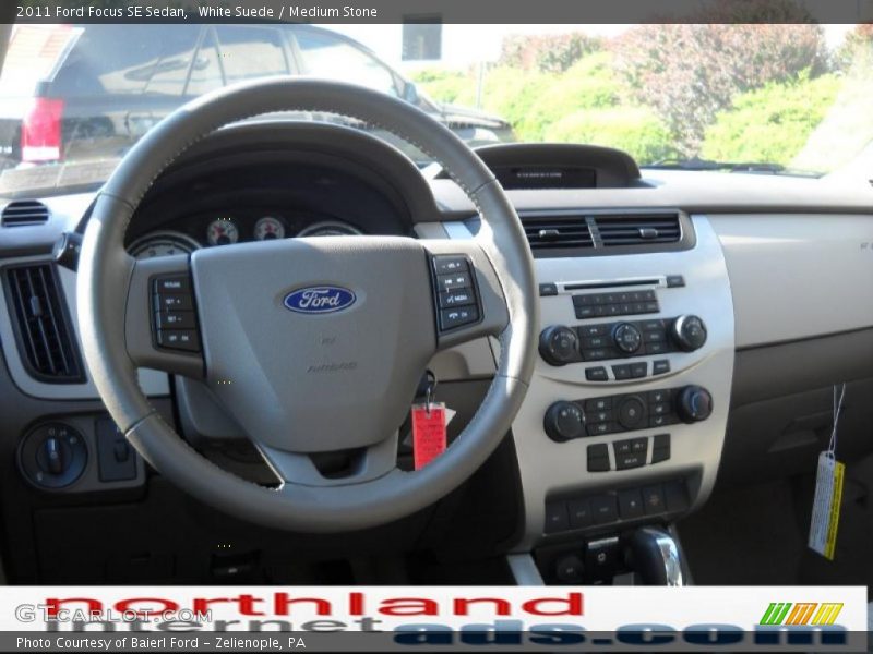 White Suede / Medium Stone 2011 Ford Focus SE Sedan