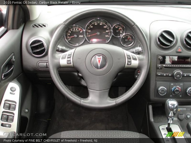Carbon Black Metallic / Ebony 2010 Pontiac G6 Sedan
