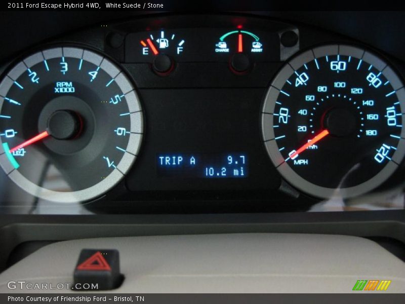 White Suede / Stone 2011 Ford Escape Hybrid 4WD
