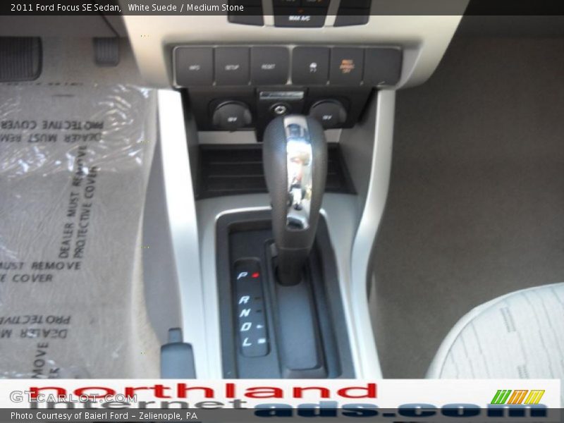 White Suede / Medium Stone 2011 Ford Focus SE Sedan