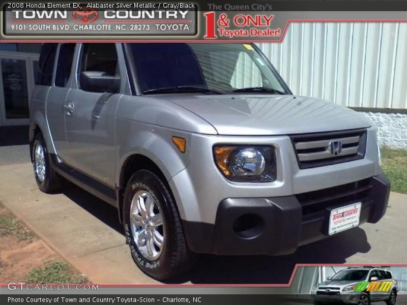 Alabaster Silver Metallic / Gray/Black 2008 Honda Element EX