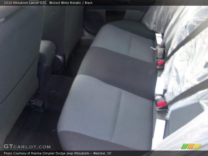 Wicked White Metallic / Black 2010 Mitsubishi Lancer GTS