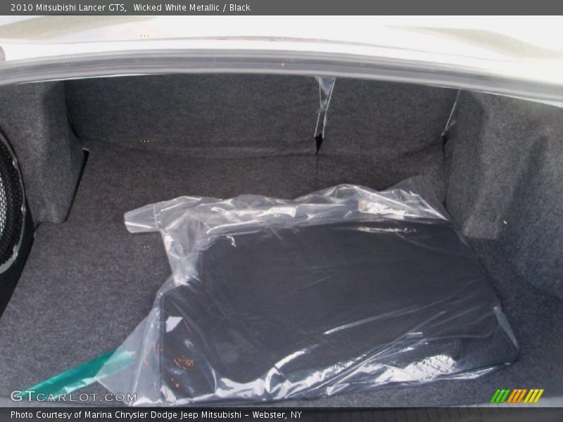 Wicked White Metallic / Black 2010 Mitsubishi Lancer GTS