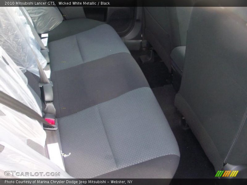 Wicked White Metallic / Black 2010 Mitsubishi Lancer GTS