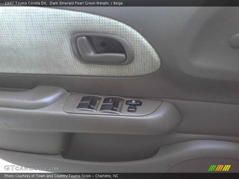 Dark Emerald Pearl Green Metallic / Beige 1997 Toyota Corolla DX
