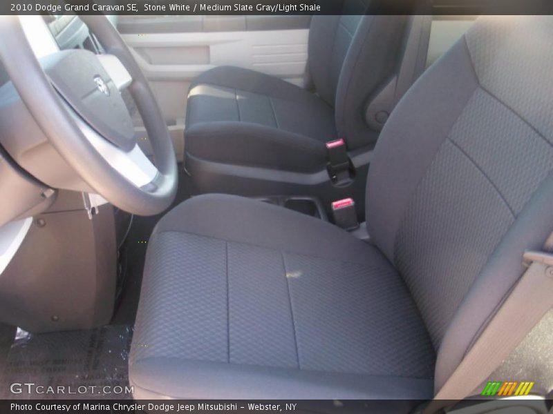 Stone White / Medium Slate Gray/Light Shale 2010 Dodge Grand Caravan SE