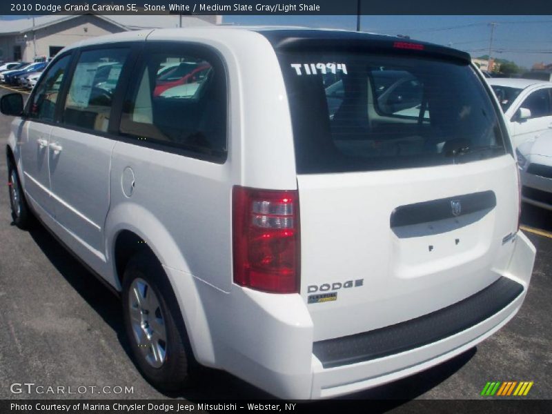 Stone White / Medium Slate Gray/Light Shale 2010 Dodge Grand Caravan SE