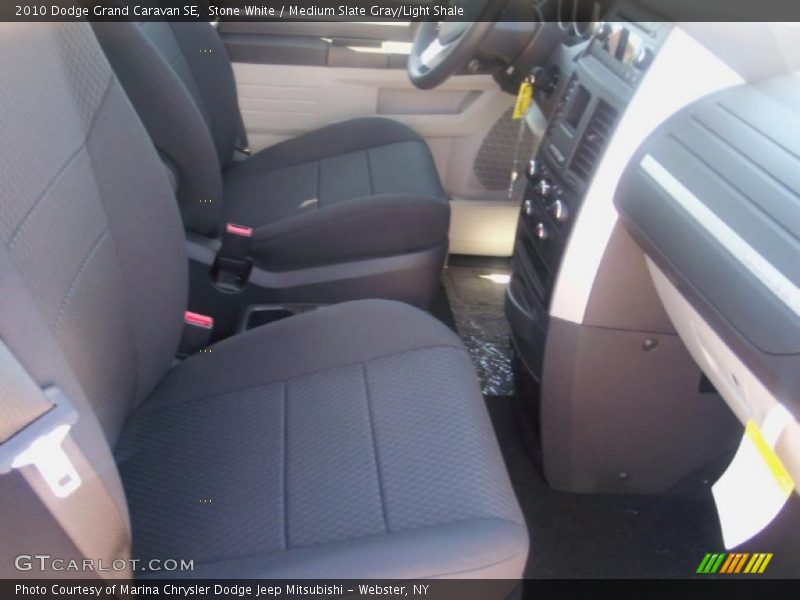 Stone White / Medium Slate Gray/Light Shale 2010 Dodge Grand Caravan SE