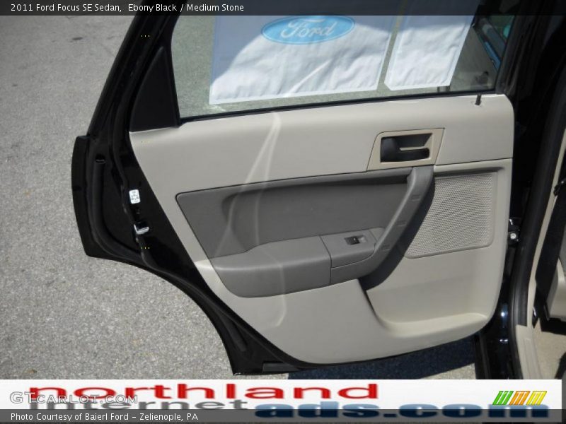 Ebony Black / Medium Stone 2011 Ford Focus SE Sedan