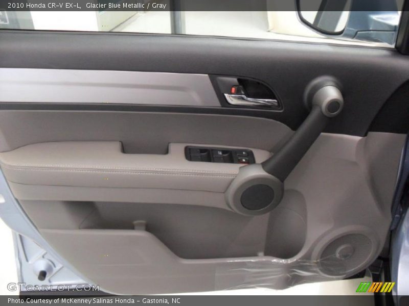 Glacier Blue Metallic / Gray 2010 Honda CR-V EX-L