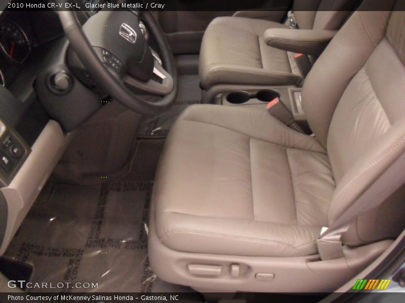 Glacier Blue Metallic / Gray 2010 Honda CR-V EX-L