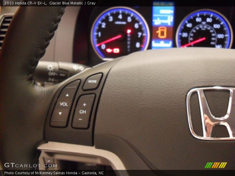 Glacier Blue Metallic / Gray 2010 Honda CR-V EX-L