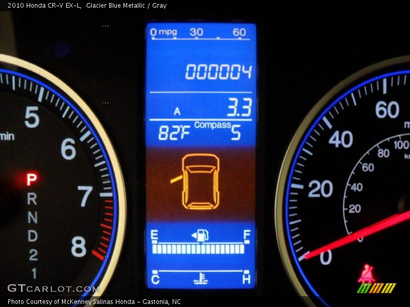 Glacier Blue Metallic / Gray 2010 Honda CR-V EX-L