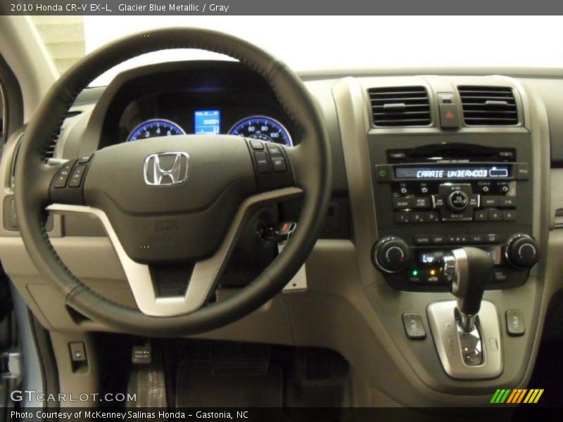 Glacier Blue Metallic / Gray 2010 Honda CR-V EX-L