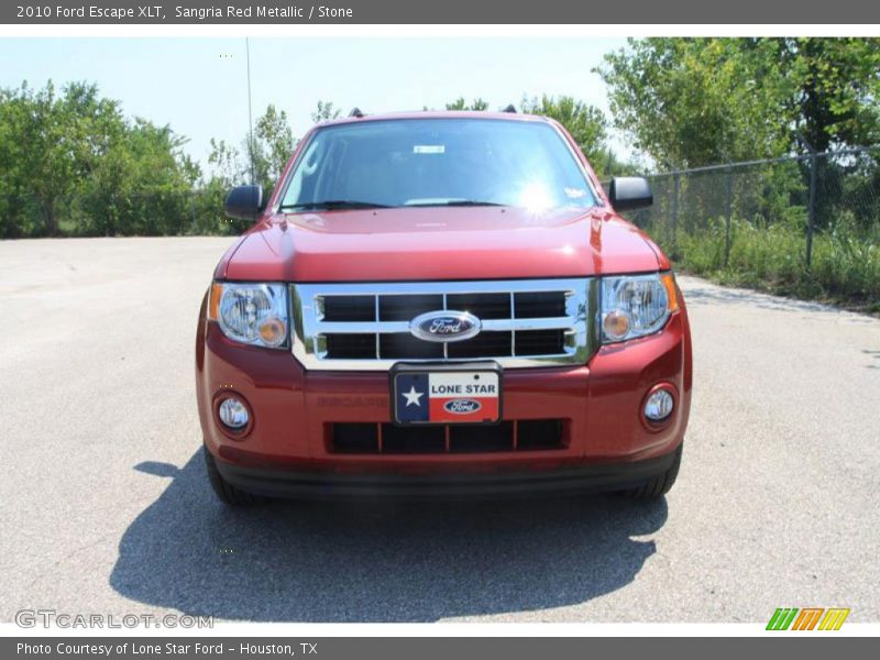 Sangria Red Metallic / Stone 2010 Ford Escape XLT