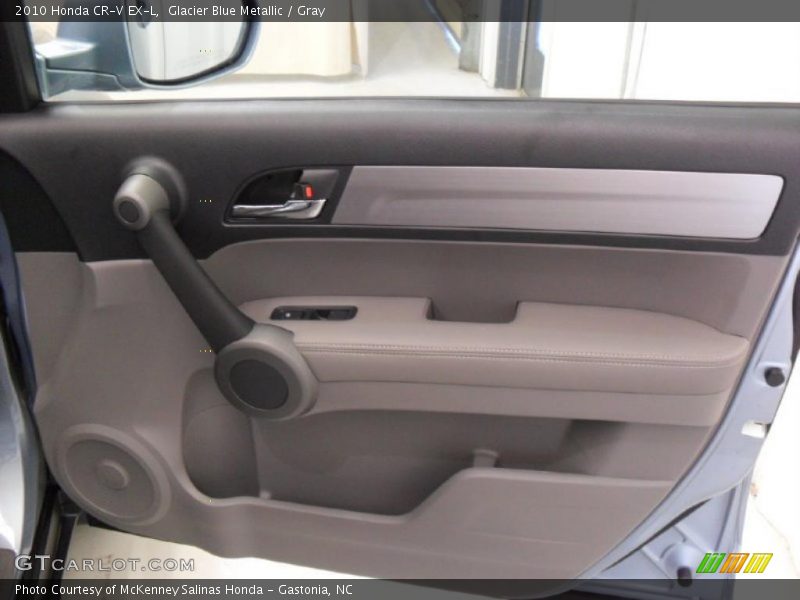 Glacier Blue Metallic / Gray 2010 Honda CR-V EX-L