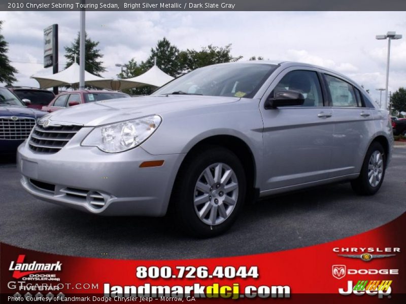 Bright Silver Metallic / Dark Slate Gray 2010 Chrysler Sebring Touring Sedan