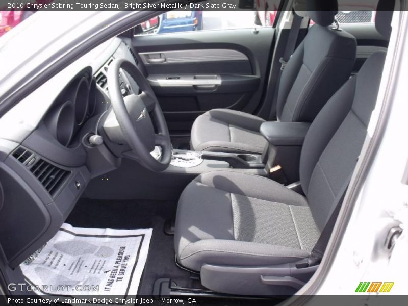 Bright Silver Metallic / Dark Slate Gray 2010 Chrysler Sebring Touring Sedan