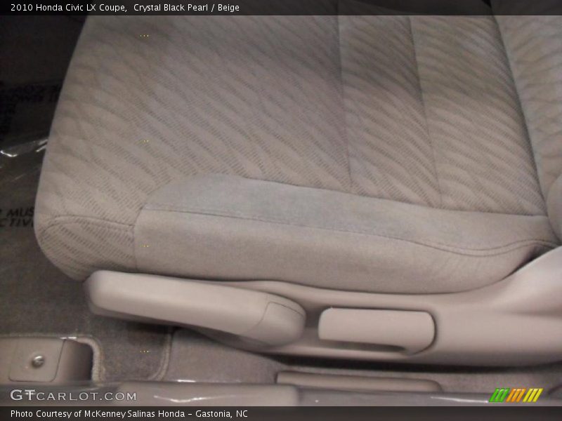 Crystal Black Pearl / Beige 2010 Honda Civic LX Coupe