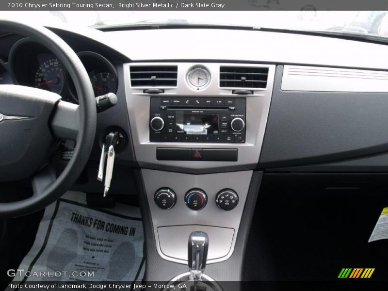 Bright Silver Metallic / Dark Slate Gray 2010 Chrysler Sebring Touring Sedan