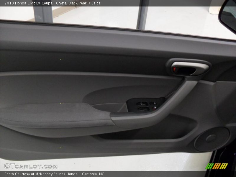 Crystal Black Pearl / Beige 2010 Honda Civic LX Coupe