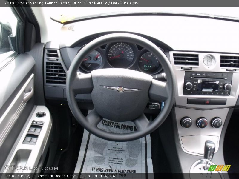 Bright Silver Metallic / Dark Slate Gray 2010 Chrysler Sebring Touring Sedan