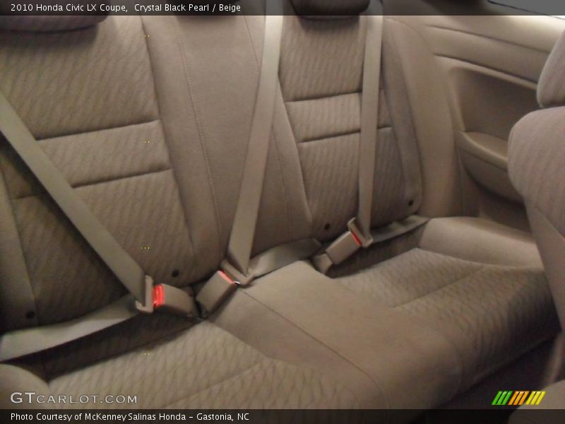 Crystal Black Pearl / Beige 2010 Honda Civic LX Coupe