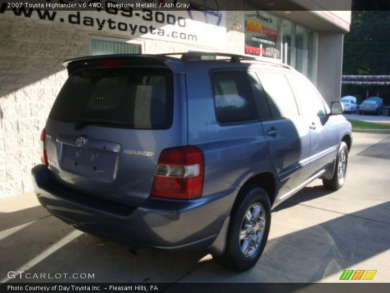 Bluestone Metallic / Ash Gray 2007 Toyota Highlander V6 4WD
