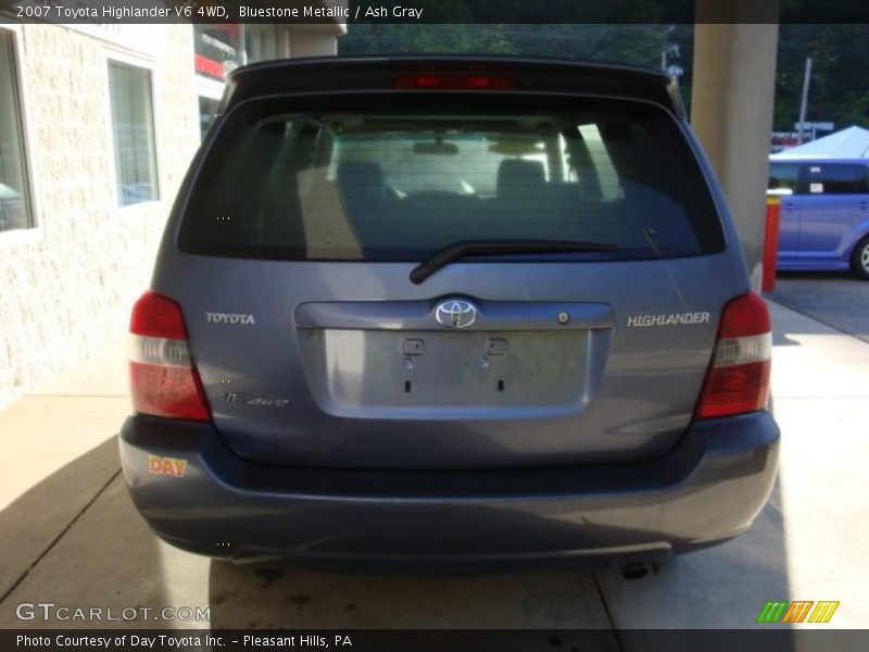 Bluestone Metallic / Ash Gray 2007 Toyota Highlander V6 4WD