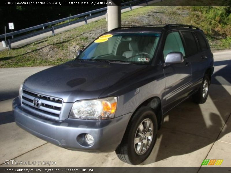 Bluestone Metallic / Ash Gray 2007 Toyota Highlander V6 4WD