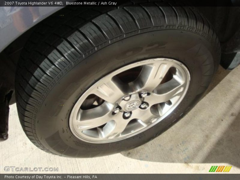 Bluestone Metallic / Ash Gray 2007 Toyota Highlander V6 4WD