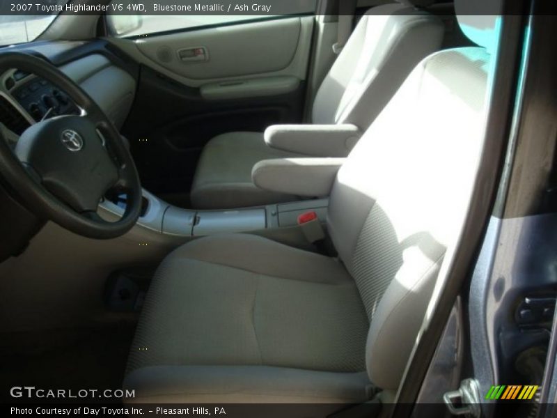 Bluestone Metallic / Ash Gray 2007 Toyota Highlander V6 4WD
