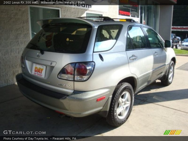Millennium Silver Metallic / Black 2002 Lexus RX 300 AWD