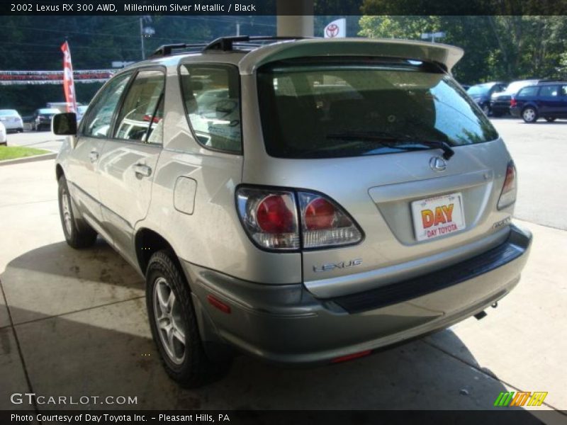 Millennium Silver Metallic / Black 2002 Lexus RX 300 AWD