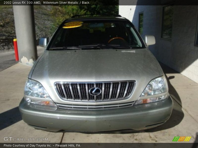 Millennium Silver Metallic / Black 2002 Lexus RX 300 AWD