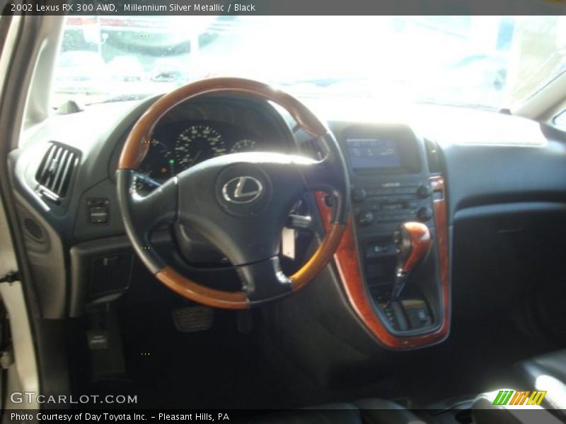 Millennium Silver Metallic / Black 2002 Lexus RX 300 AWD