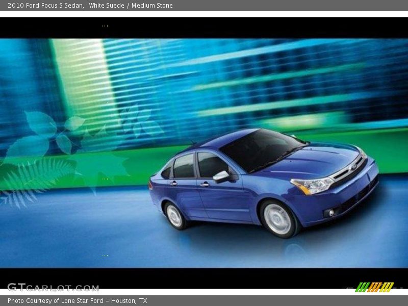 White Suede / Medium Stone 2010 Ford Focus S Sedan