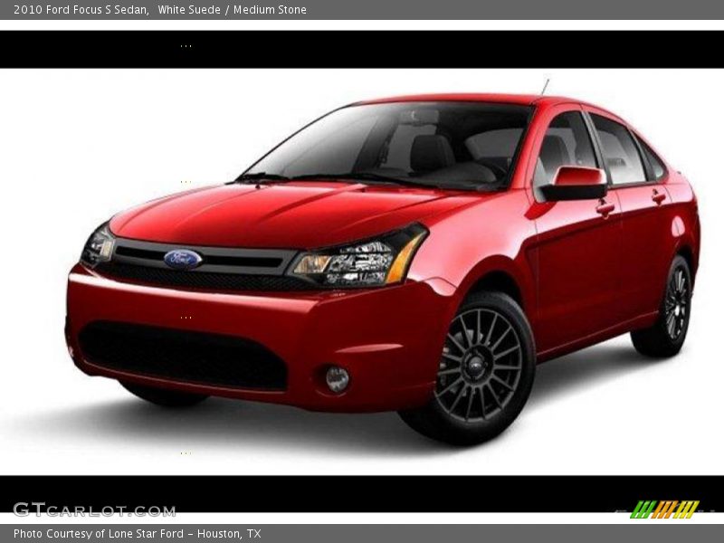 White Suede / Medium Stone 2010 Ford Focus S Sedan