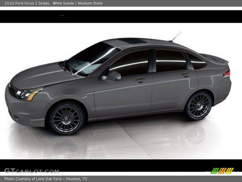 White Suede / Medium Stone 2010 Ford Focus S Sedan