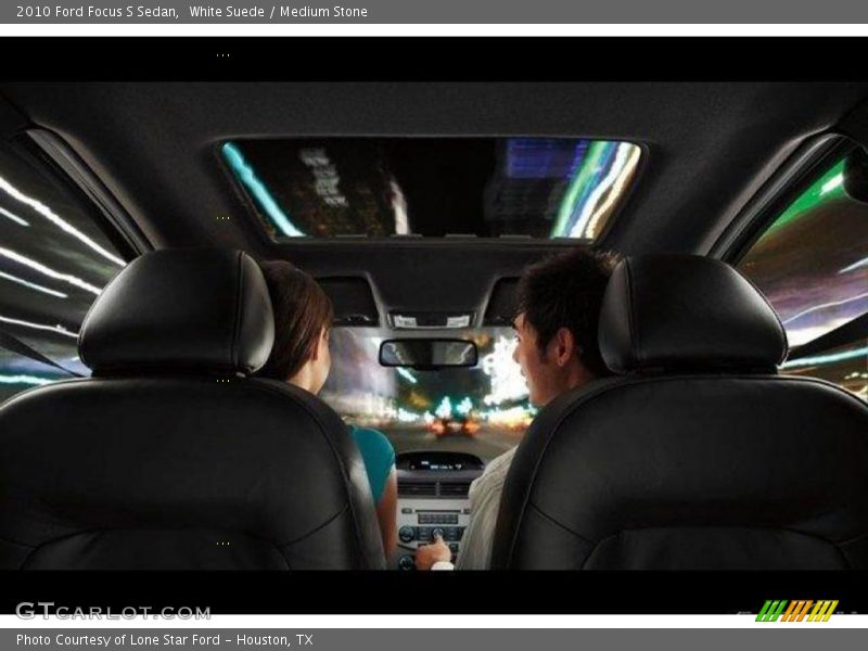 White Suede / Medium Stone 2010 Ford Focus S Sedan