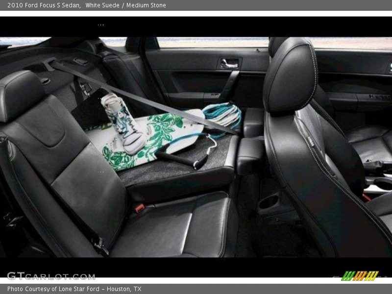 White Suede / Medium Stone 2010 Ford Focus S Sedan