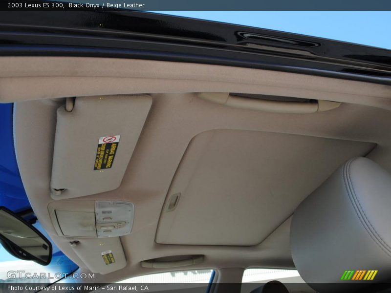Black Onyx / Beige Leather 2003 Lexus ES 300