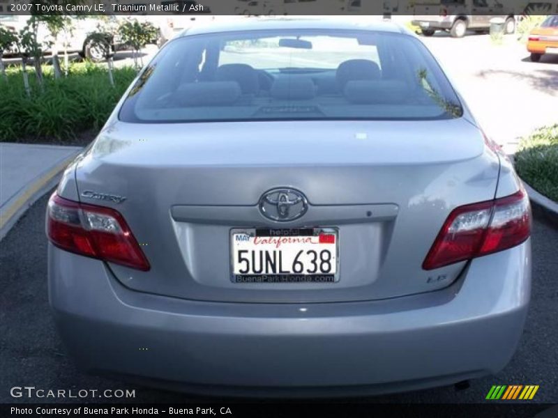 Titanium Metallic / Ash 2007 Toyota Camry LE