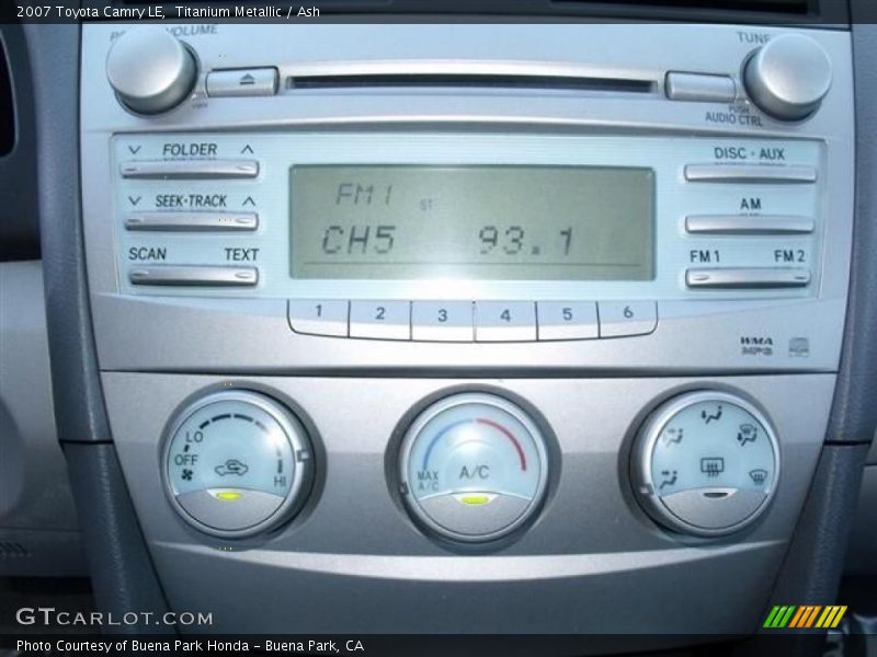 Titanium Metallic / Ash 2007 Toyota Camry LE