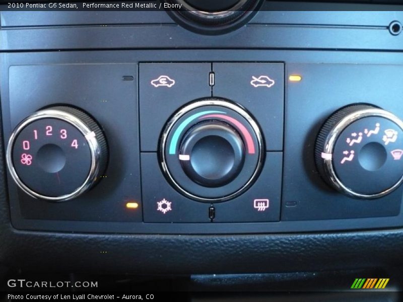 Performance Red Metallic / Ebony 2010 Pontiac G6 Sedan