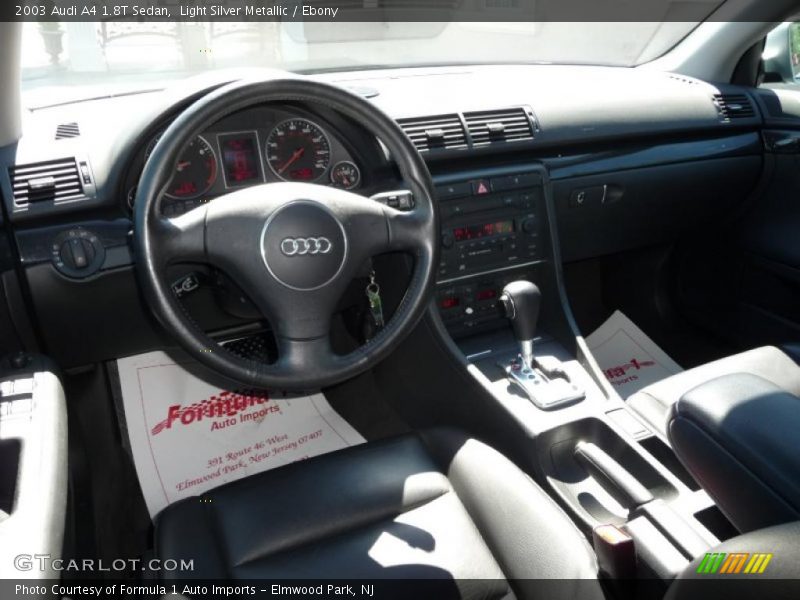 Light Silver Metallic / Ebony 2003 Audi A4 1.8T Sedan