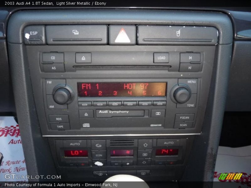 Light Silver Metallic / Ebony 2003 Audi A4 1.8T Sedan