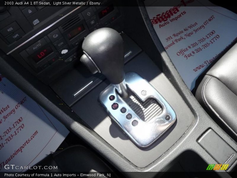 Light Silver Metallic / Ebony 2003 Audi A4 1.8T Sedan