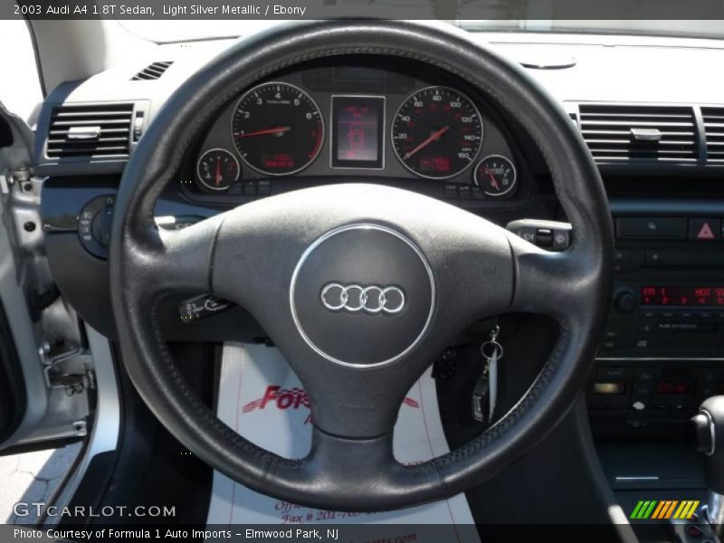 Light Silver Metallic / Ebony 2003 Audi A4 1.8T Sedan